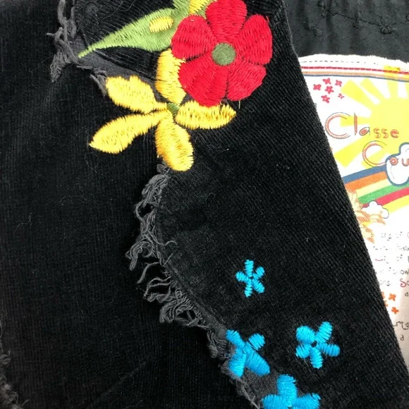LaClasseCouture black corduroy embroidered blazerM - Picture 8 of 16